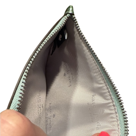 Kate Spade Metallic Mint Pouch - Picture 3 of 4